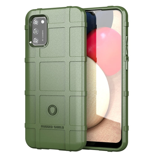 For Samsung Galaxy A02s Full Coverage Shockproof TPU Case(Green)