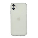 Straight Edge Solid Color TPU Shockproof Case For iPhone 12(Transparent)