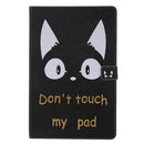 For Samsung Galaxy Tab S6 T860 Painted Pattern Horizontal Flip Leather Case with Holder & Card Slots & Wallet & Sleep / Wake-up Function (Cat Ears)