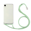 Shockproof Ultra-thin TPU + Acrylic Protective Case with Lanyard For iPhone XS Max(Light Green)