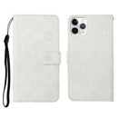 Ethnic Style Embossed Pattern Horizontal Flip Leather Case with Holder & Card Slots & Wallet & Lanyard For iPhone 11 Pro Max(White)