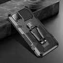 For Samsung Galaxy A42 5G Machine Armor Warrior Shockproof PC + TPU Protective Case(Black)