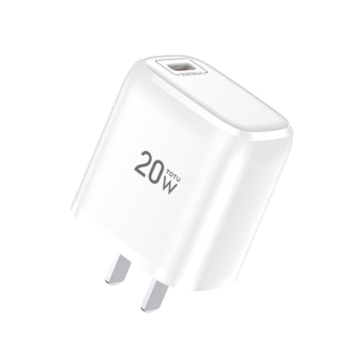 TOTUDESIGN JSY-PD011C Rhinoceros Series 20W Single Port Travel Charger Power Adapter, CN Plug(White)