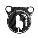 Car Carbon Fiber Gear Shift Panel Decorative Sticker for Nissan 370Z Z34 2009- Right Drive