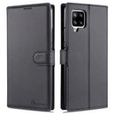 For Samsung Galaxy A42 5G AZNS Calf Texture Horizontal Flip Leather Case with Holder & Card Slots & Wallet & Photo Frame(Black)