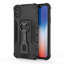 Peacock Style PC + TPU Protective Case with Bottle Opener For iPhone X / XS(Black)