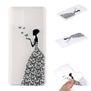 For Samsung Galaxy M51 Coloured Drawing Pattern Transparent TPU Protective Case(Butterfly Girl)