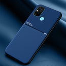 For Huawei Honor Play 9A Classic Tilt Strip Grain Magnetic Shockproof PC + TPU Case(Blue)