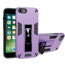2 in 1 PC + TPU Shockproof Protective Case with Invisible Holder For iPhone SE 2020 / 8 / 7(Purple)
