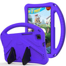 For Samsung Galaxy Tab A 8.0 (2019) T290 / T295 EVA Flat Anti Falling Protective Case Shell with Holder(Purple)