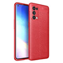 For OPPO Reno5 Pro 5G Litchi Texture TPU Shockproof Case(Red)