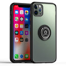 Q Shadow 2 Generation Series TPU + Acrylic Protective Case with 360 Degrees Rotate Ring Holder For iPhone 11(Black + Black)