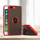 Q Shadow 1 Generation Series TPU + PC Protective Case with 360 Degrees Rotate Ring Holder For iPhone 8(Red)