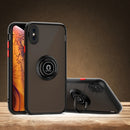 Q Shadow 1 Generation Series TPU + PC Protective Case with 360 Degrees Rotate Ring Holder For iPhone XR(Black)