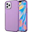 Shockproof Transparent Protective Case For iPhone 12 / 12 Pro(Purple)