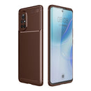 For Huawei nova 8 5G Carbon Fiber Texture Shockproof TPU Case(Brown)