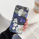 IMD Flower Pattern TPU Protective Case For iPhone 11 Pro Max(White)