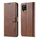 For Samsung Galaxy A42 5G LC.IMEEKE Calf Texture Horizontal Flip Leather Case with Holder & Card Slots & Wallet(Brown)