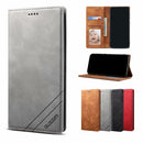 For Samsung Galaxy A21 GUSSIM GS-001 Business Style Horizontal Flip Skin Feel PU Leather Case with Holder & Card Slots & Wallet & Photo Frame(Gray)