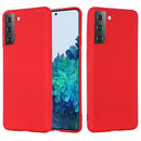 For Samsung Galaxy S21 5G Pure Color Liquid Silicone Shockproof Full Coverage Case(Red)