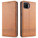 For Oppo A73(4G)2020 AZNS Magnetic Calf Texture Horizontal Flip Leather Case with Card Slots & Holder & Wallet(Light Brown)