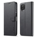 For Samsung Galaxy A12 LC.IMEEKE Calf Texture Horizontal Flip Leather Case, with Holder & Card Slots & Wallet & Photo Frame(Black)