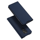 For Motorola Moto E7 DUX DUCIS Skin Pro Series Horizontal Flip PU + TPU Leather Case, with Holder & Card Slots(Blue)