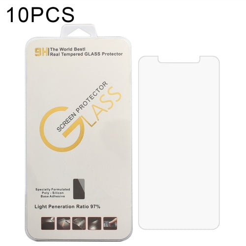 For Kingzone N6 10 PCS 0.26mm 9H 2.5D Tempered Glass Film