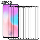 For vivo X21s 25 PCS Full Glue Full Screen Tempered Glass Film