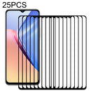 For vivo iQOO U3 25 PCS Full Glue Full Screen Tempered Glass Film