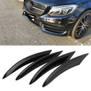4 PCS Car Modified Fog Lamp Decoration Air Intake Grille Slats Trim for Mercedes-Benz C Class W205 C180 C200