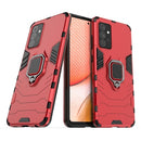 For Samsung Galaxy A72 5G(US Version) PC + TPU Shockproof Protective Case with Magnetic Ring Holder(Red)