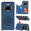 For Xiaomi Mi 10T Lite 5G Mandala Embossed PU + TPU Case with Holder & Card Slots & Photo Frame & Strap(Blue)