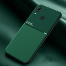 For vivo Y95 / U1 Classic Tilt Strip Grain Magnetic Shockproof PC + TPU Case(Green)