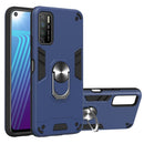 For Infinix Note 7 Lite Armour Series PC + TPU Protective Case with Ring Holder(Royal Blue)