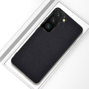 For Samsung Galaxy S21 5G Shockproof Cloth Texture PC + TPU Protective Case(Black)