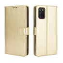 For Samsung Galaxy A02s (Eurasian Version) Retro Crazy Horse Texture Horizontal Flip Leather Case with Holder & Card Slots & Photo Frame(Gold)