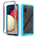 For Samsung Galaxy A02s(US Edition) Starry Sky Solid Color Series Shockproof PC + TPU Protective Case(Light Blue)