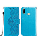 For Xiaomi Redmi 6 Pro / Mi A2 Lite Flower Vine Embossing Pattern Horizontal Flip Leather Case with Card Slot & Holder & Wallet & Lanyard(Blue)