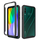 For Huawei Y6p Starry Sky Solid Color Series Shockproof PC + TPU Protective Case(Black)