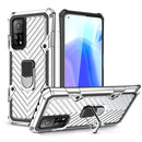 For Xiaomi Mi 10T 5G / 10T Pro 5G Cool Armor PC + TPU Shockproof Case with 360 Degree Rotation Ring Holder(Silver)