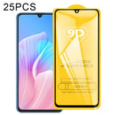 For Huawei Enjoy Z 5G 25 PCS 9D Full Glue Full Screen Tempered Glass Film