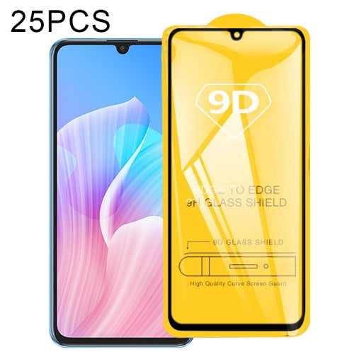 For Huawei Enjoy Z 5G 25 PCS 9D Full Glue Full Screen Tempered Glass Film