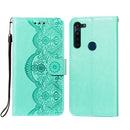 For Motorola Moto G8 Power Flower Vine Embossing Pattern Horizontal Flip Leather Case with Card Slot & Holder & Wallet & Lanyard(Green)