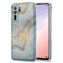For Huawei nova 7 SE TPU Gilt Marble Pattern Protective Case(Light Blue)