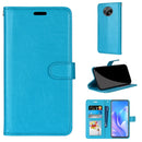 For Huawei Enjoy 20 Plus Pure Color Horizontal Flip PU Leather Case with Holder & Card Slots & Wallet & Photo Frame(Blue)