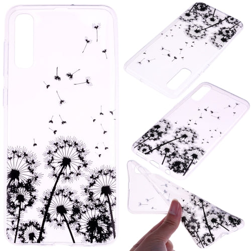 For Galaxy A50 Coloured Drawing Pattern Highly Transparent TPU Protective Case(Dandelion)