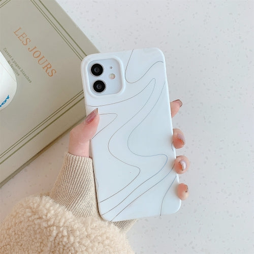 Frosted Laser TPU Protective Case For iPhone 11(Abstract Rice White)