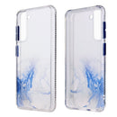 For Samsung Galaxy S21 5G Marble Texture TPU + PC Protective Case(White Blue)