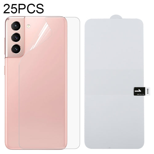 For Samsung Galaxy S21 5G 25 PCS Full Screen Protector Explosion-proof Rear Hydrogel Film